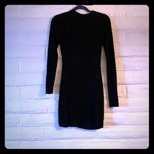 Long sleeve black dress
